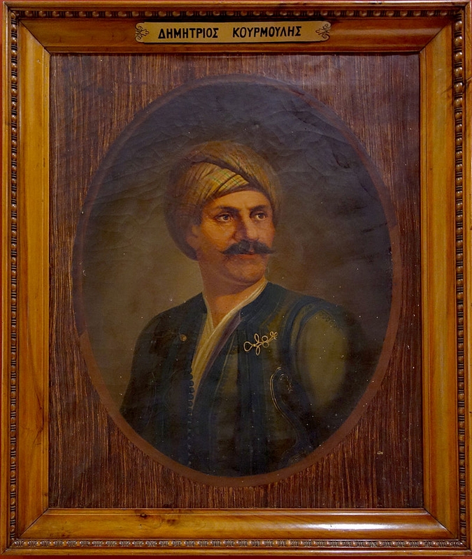 Δημήτριος Κουρμούλης, γιος του αρχηγού της σημαντικής οικογένειας των Κουρμούληδων, από την Κρήτη